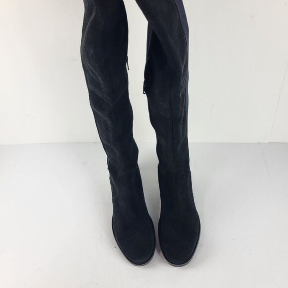 Bos & Co Jemmy Knee High Tall Boots Suede Pull on Side Zip EU39 US 8-85 - Picture 11 of 14